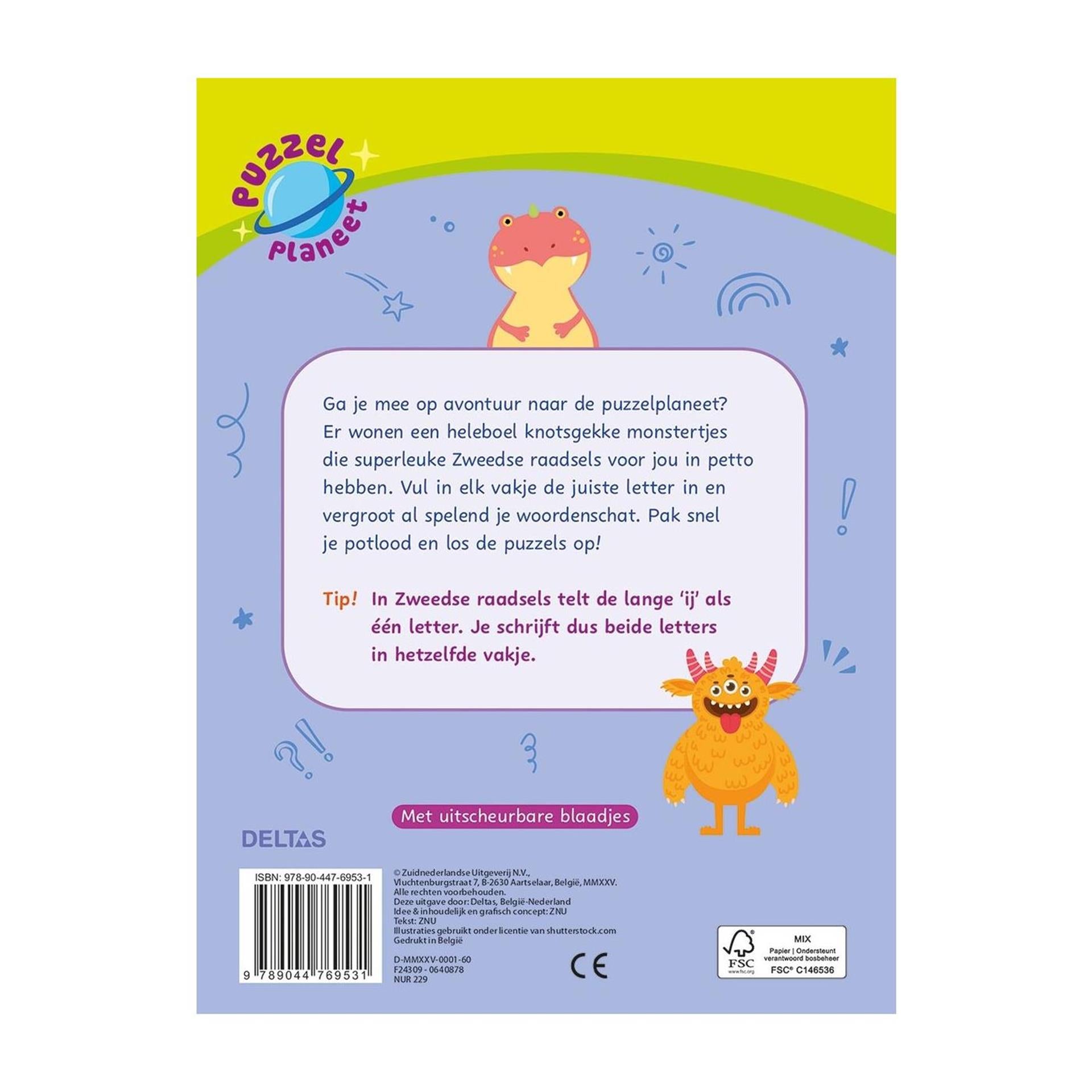 Deltas puzzelplaneet - superleuke zweedse raadsels 7-9 jaar