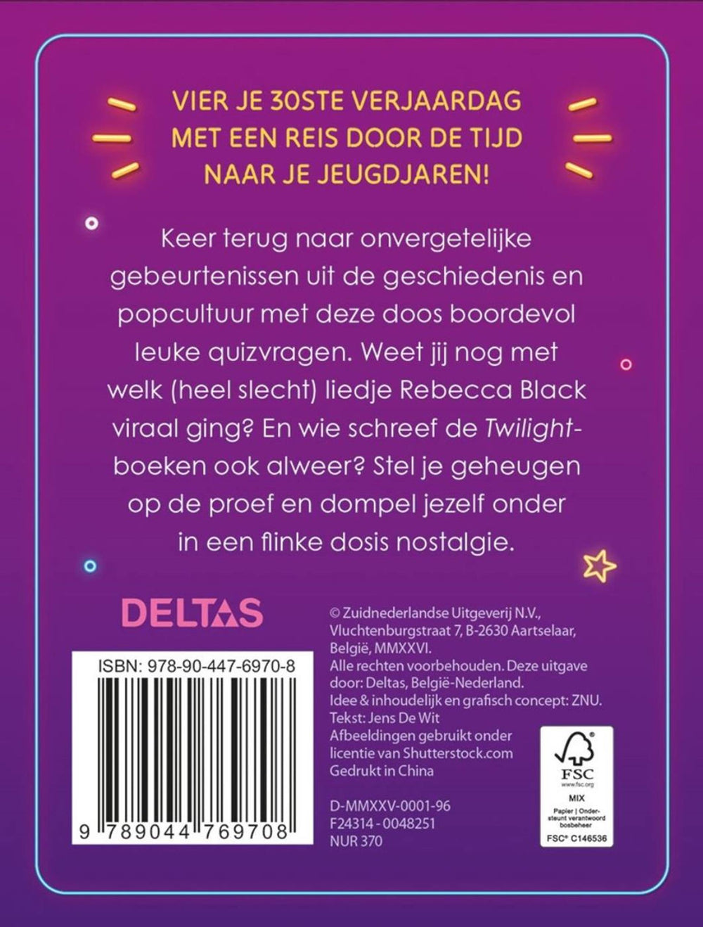 Deltas quiz hoera 30 jaar!
