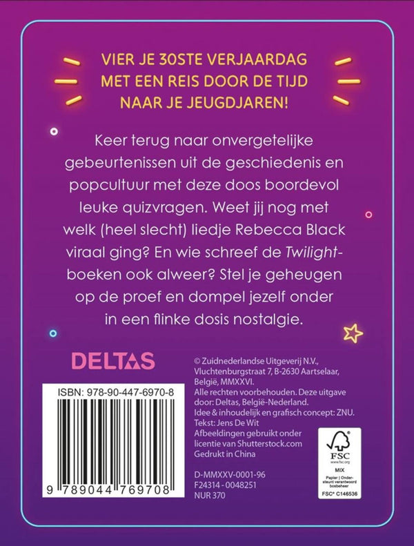 Deltas quiz hoera 30 jaar!