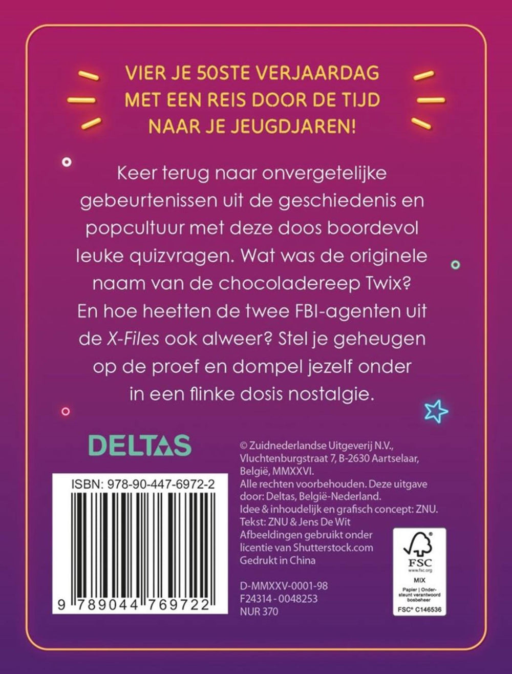 Deltas hoera 50 jaar! quiz