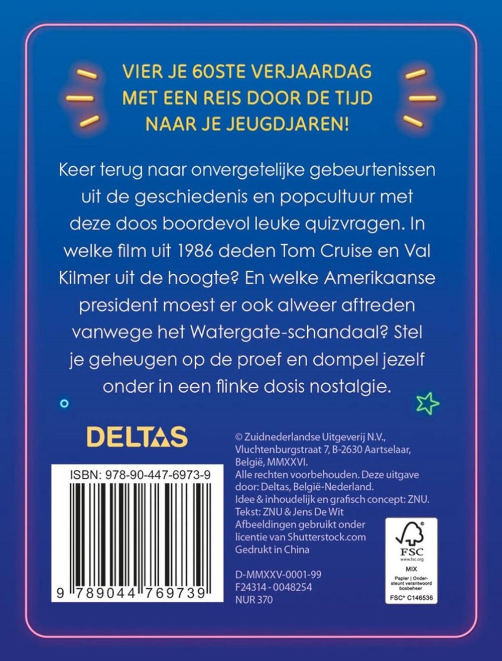 Deltas hoera 60 jaar! quiz