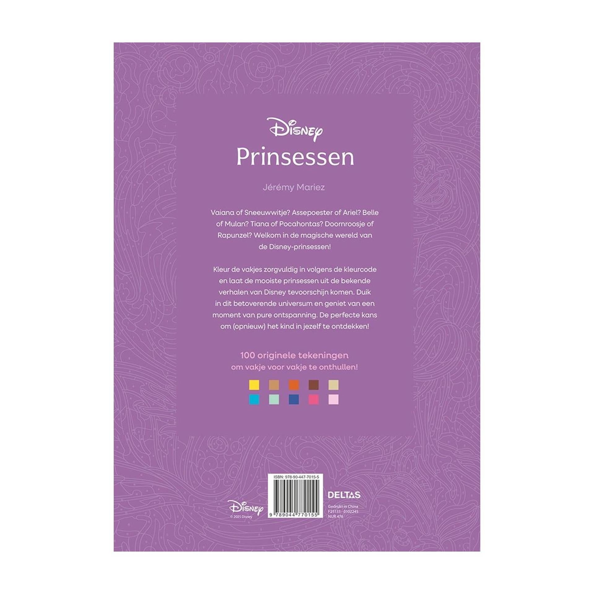 Deltas prinsessen - kleuren op nummer