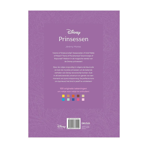 Deltas disney prinsessen - kleuren op nummer voor volwassenen