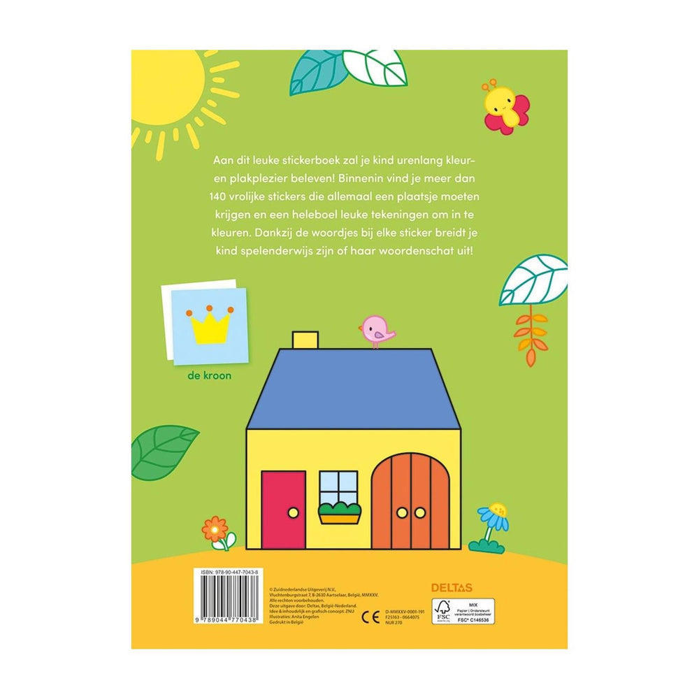 Deltas mijn eerste woordjes kleur- en stickerboek - 3-5 jaar