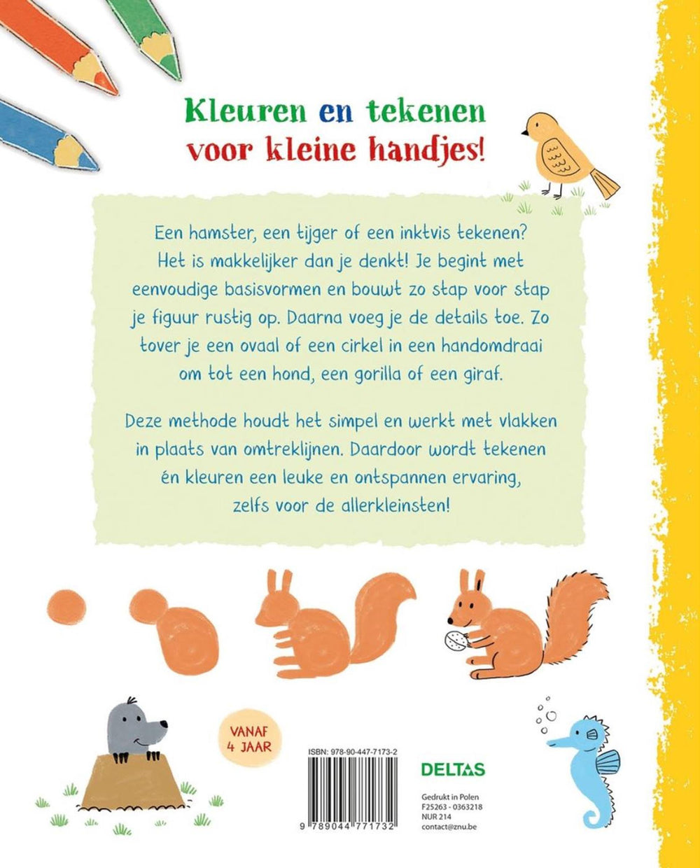 Deltas mijn eerste tekenboek - vrolijke dieren