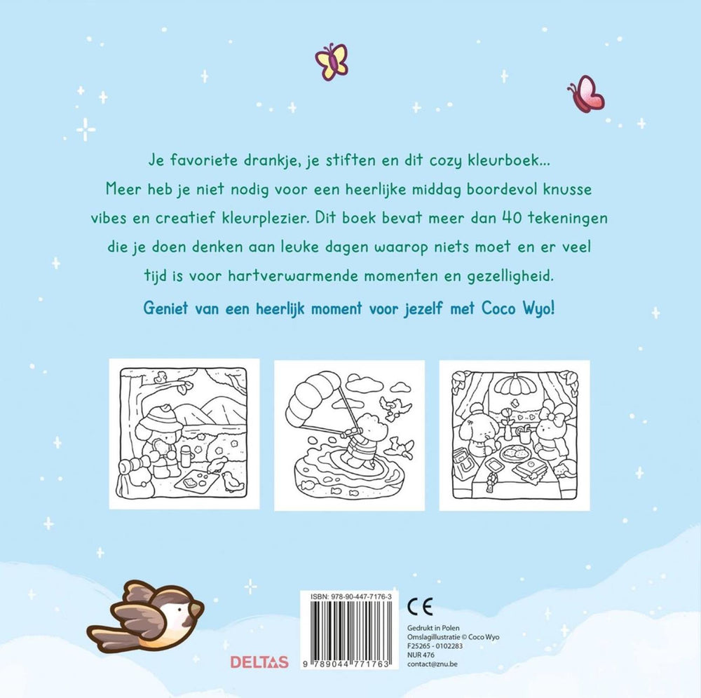 Deltas cozy days cute comfy kleurboek coco wyo
