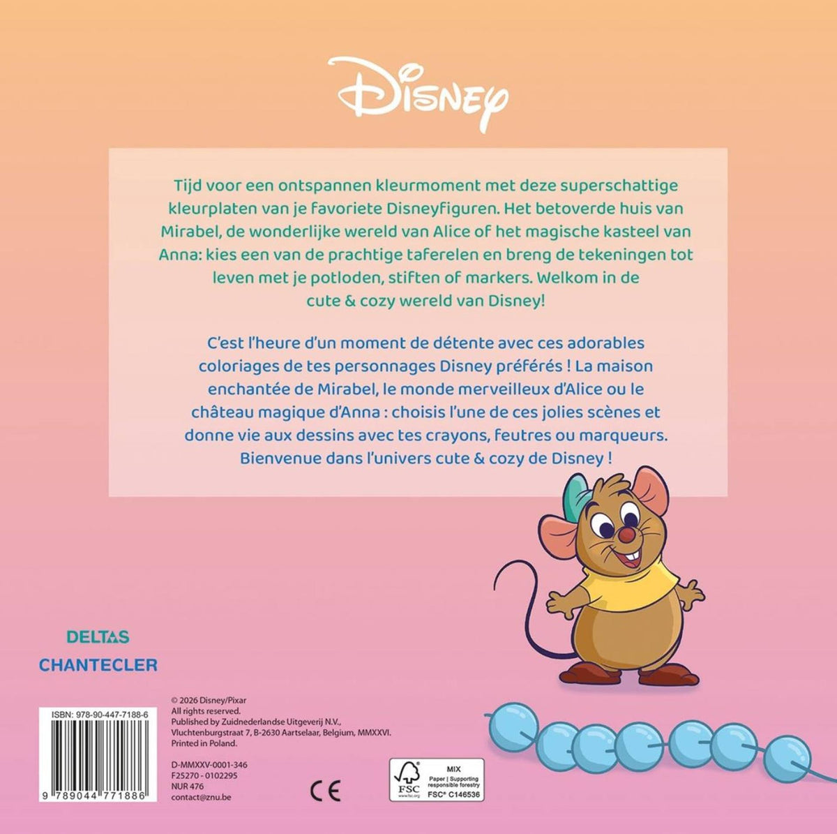 Deltas disney cute cozy color kleurboek classic