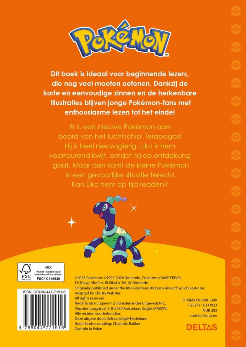 Deltas pokémon eerste leespret - waar is terapagos?