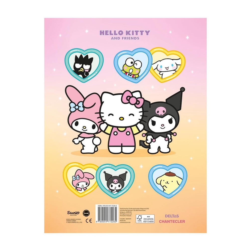 Deltas hello kitty and friends super color parade kleurboek