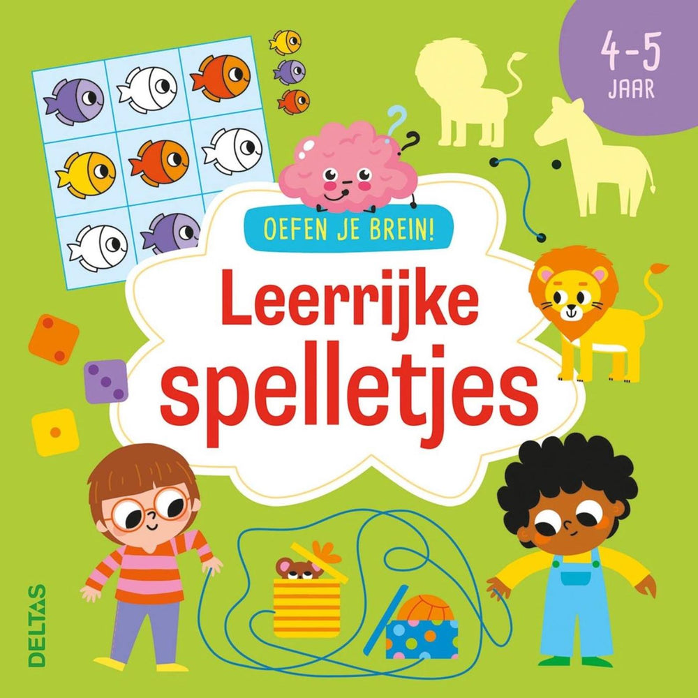 Deltas oefen je brein! leerrijke spelletjes - 4-5 jaar