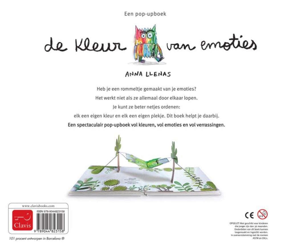 Centraal boekhuis de kleur van emoties (pop-up boek). 5+
