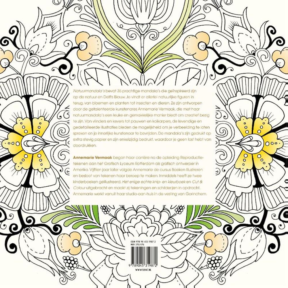 Kleurboek: natuurmandala's.