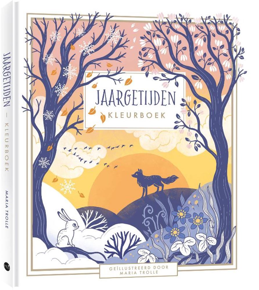 Mus creatief kleurboek: jaargetijden volwassene