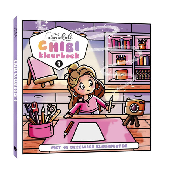 Kluitman creachick chibi kleurboek 1, 88 pagina's