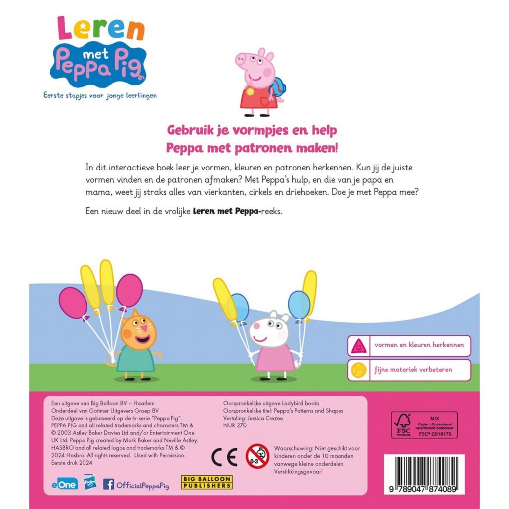 Big balloon peppa's patronen en vormen
