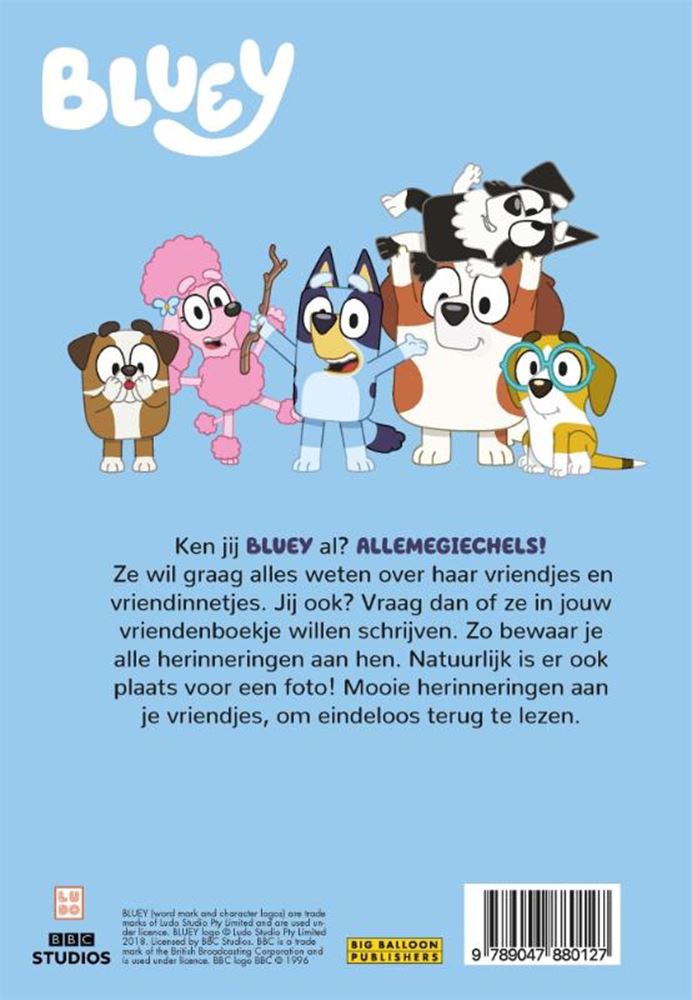Vriendenboek blauw