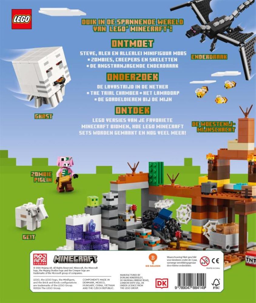 Groot lego minecraft boek 6+