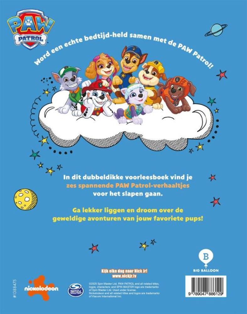 Paw patrol: slaap lekker, pups 4+