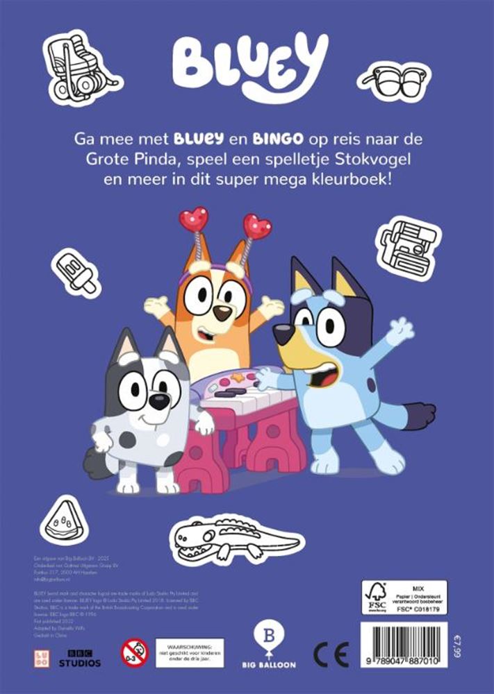 Super mega kleurboek 3+