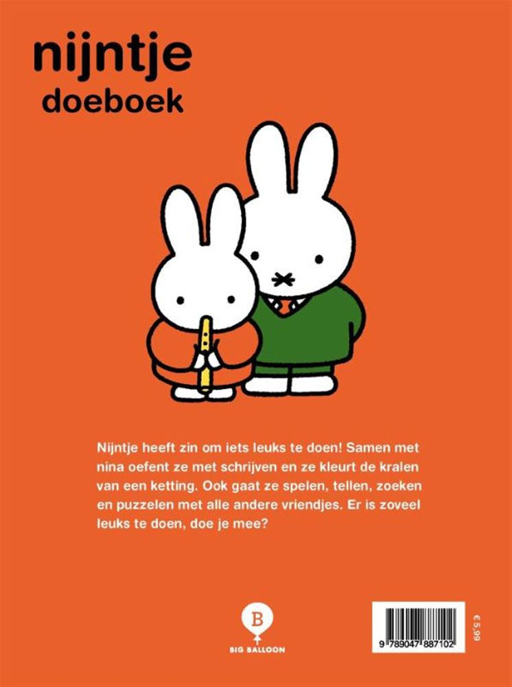 Nijntje doeboek (sterren). 2+