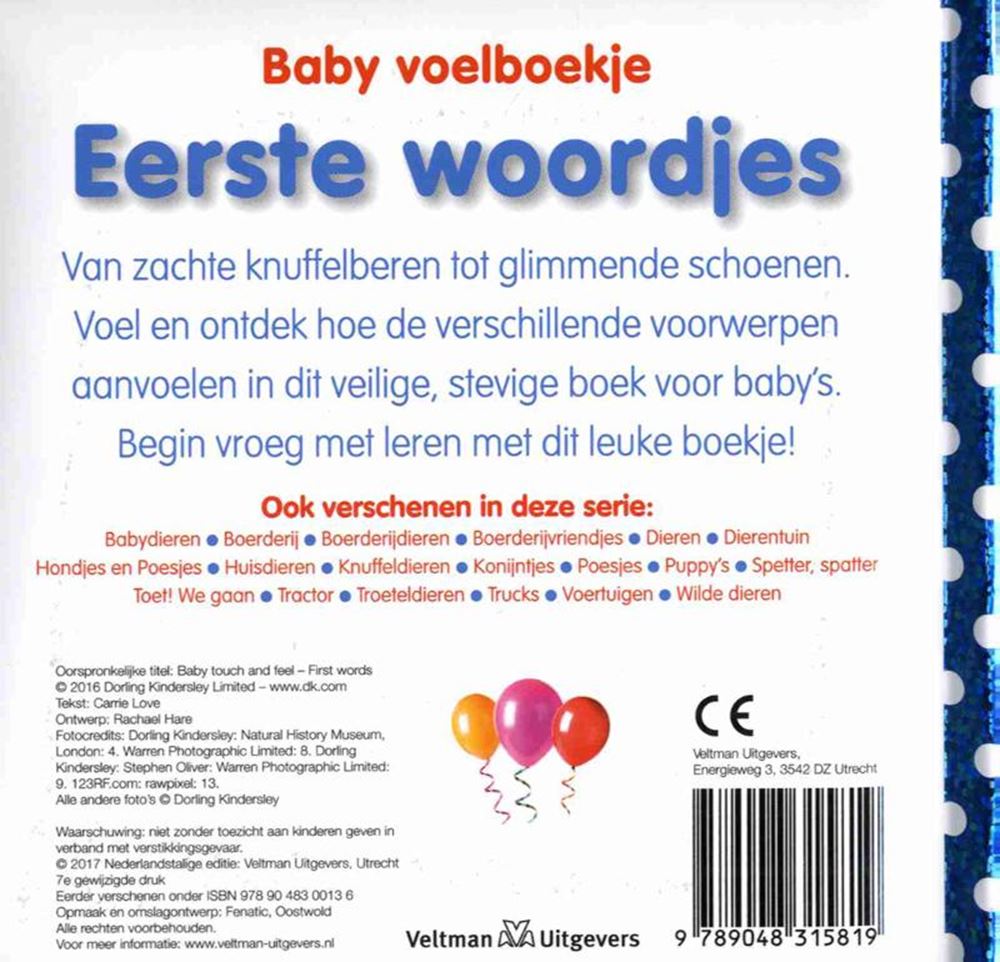 Baby voelboekje: eerste woordjes. 0+