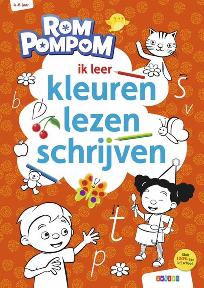 Wpg uitgevers romppompom ik leer kleuren, lezen en schrijven (4-6 jaar)
