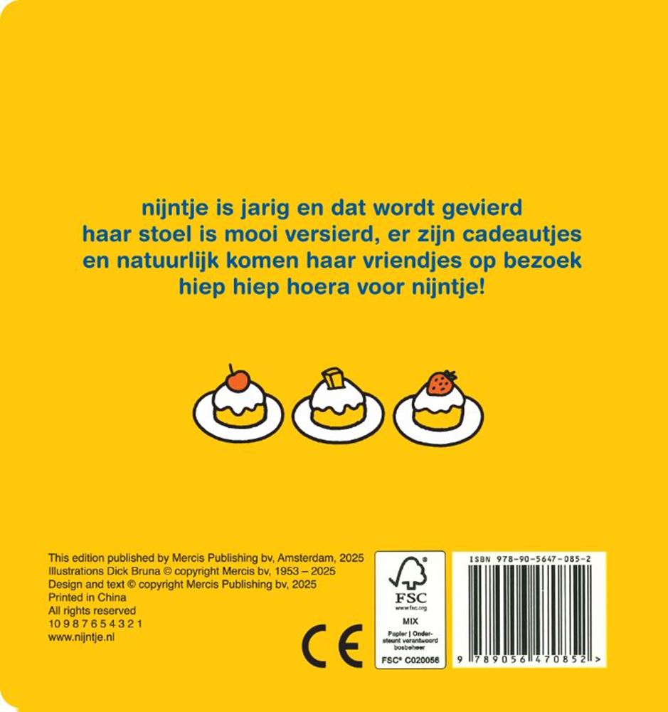 Hoera voor nijntje. doorkijkboek. 1+