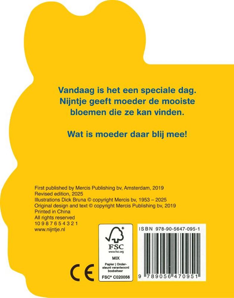 Kartonboekje: nijntje en moeder. 1+
