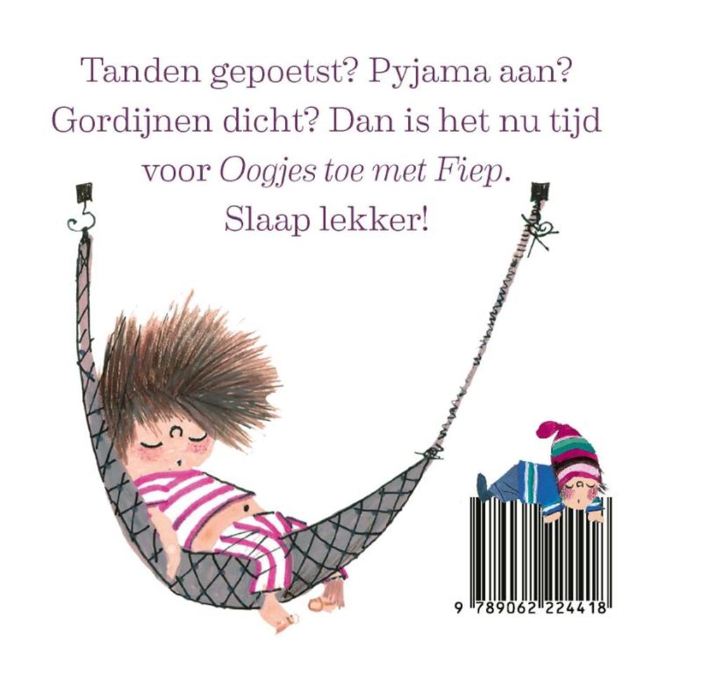 Kartonboekje: oogjes toe met fiep. 2+