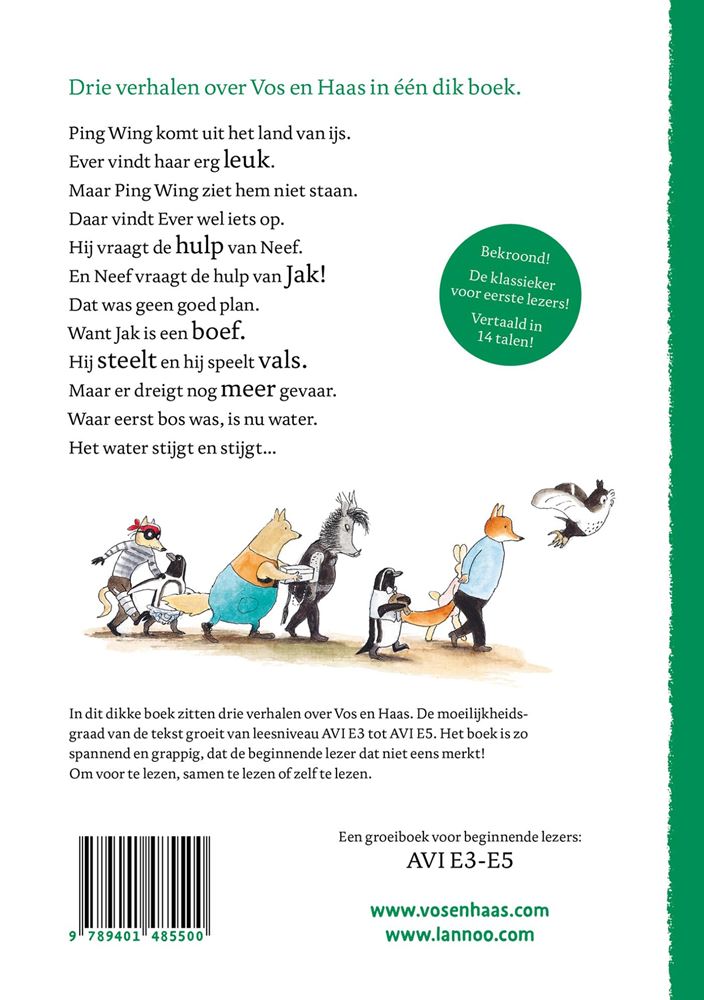 Vos en haas. het derde dikke boek. 6+