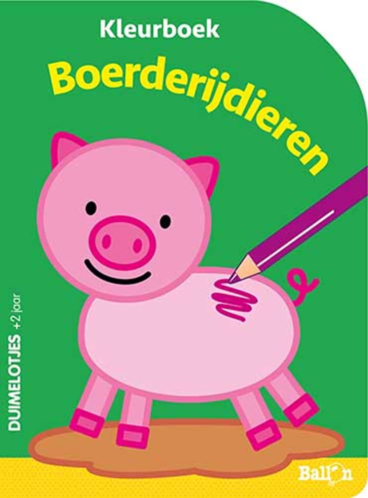 De ballon ballon kleurboek boerderijdieren
