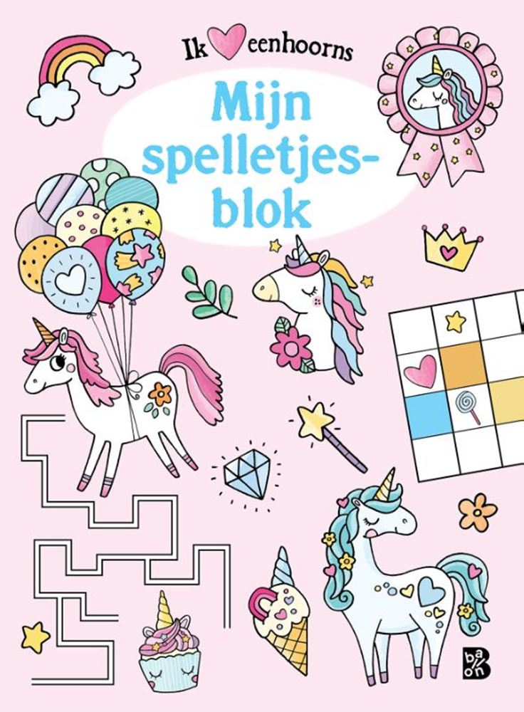 Standaard uitgeverij eenhoorns spelletjesblok