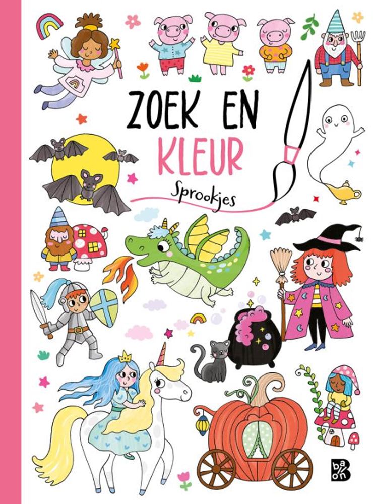 Standaard uitgeverij zoek en kleur sprookjes. 4+