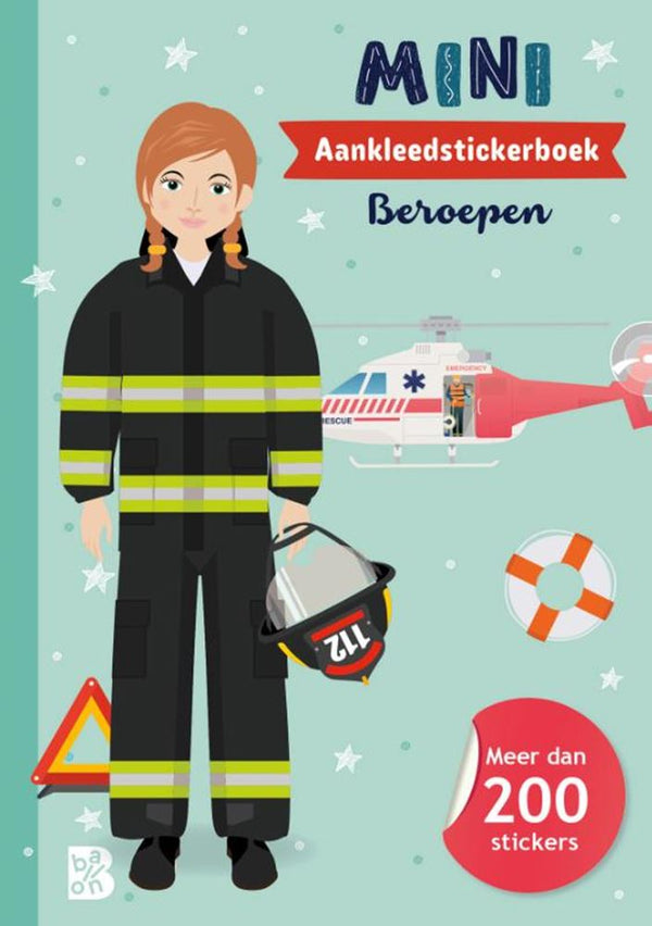 Standaard uitgeverij mini aankleedstickerboek - beroepen
