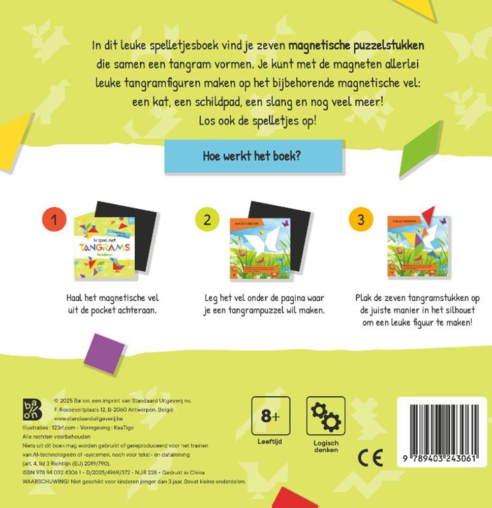 Ik speel met tangrams: huisdieren 8+