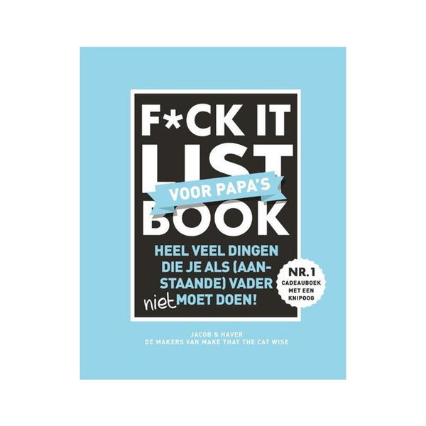 Imagebooks f*ck it list book voor papa's