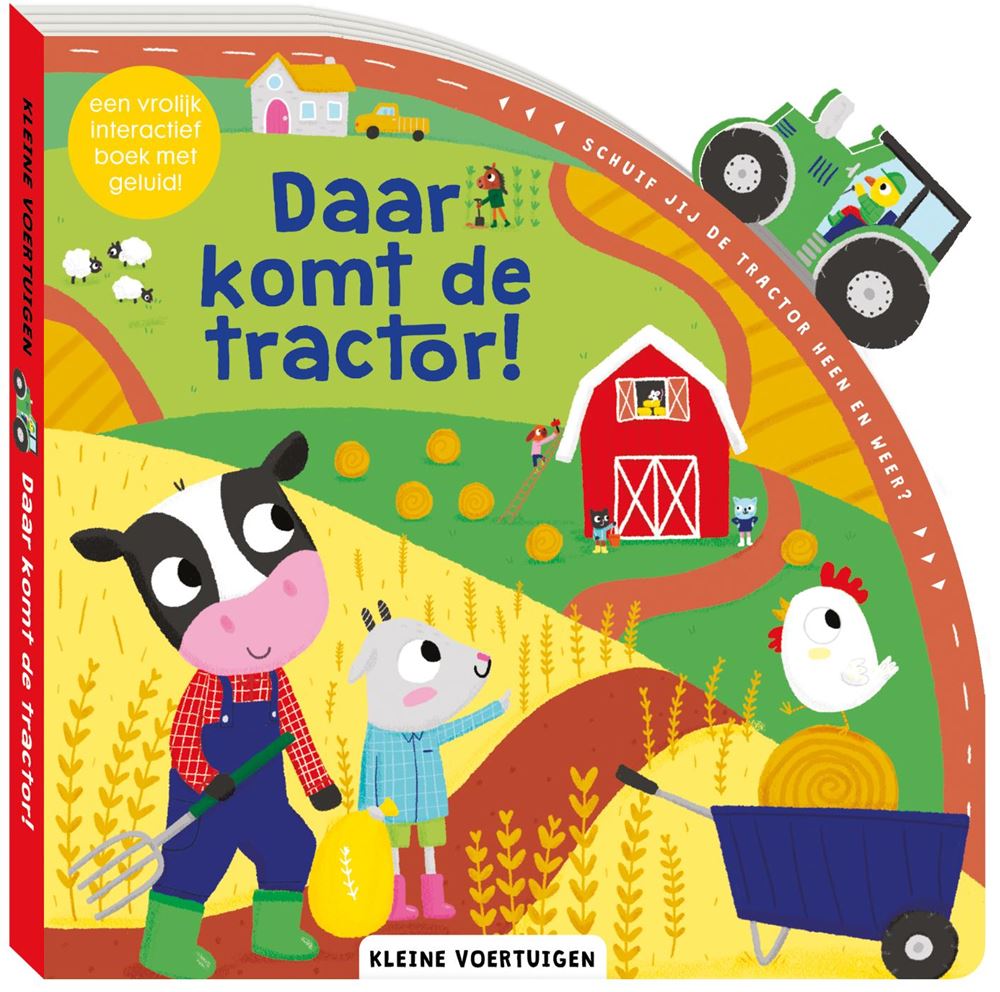 Kleine voertuigen. daar komt de tractor.