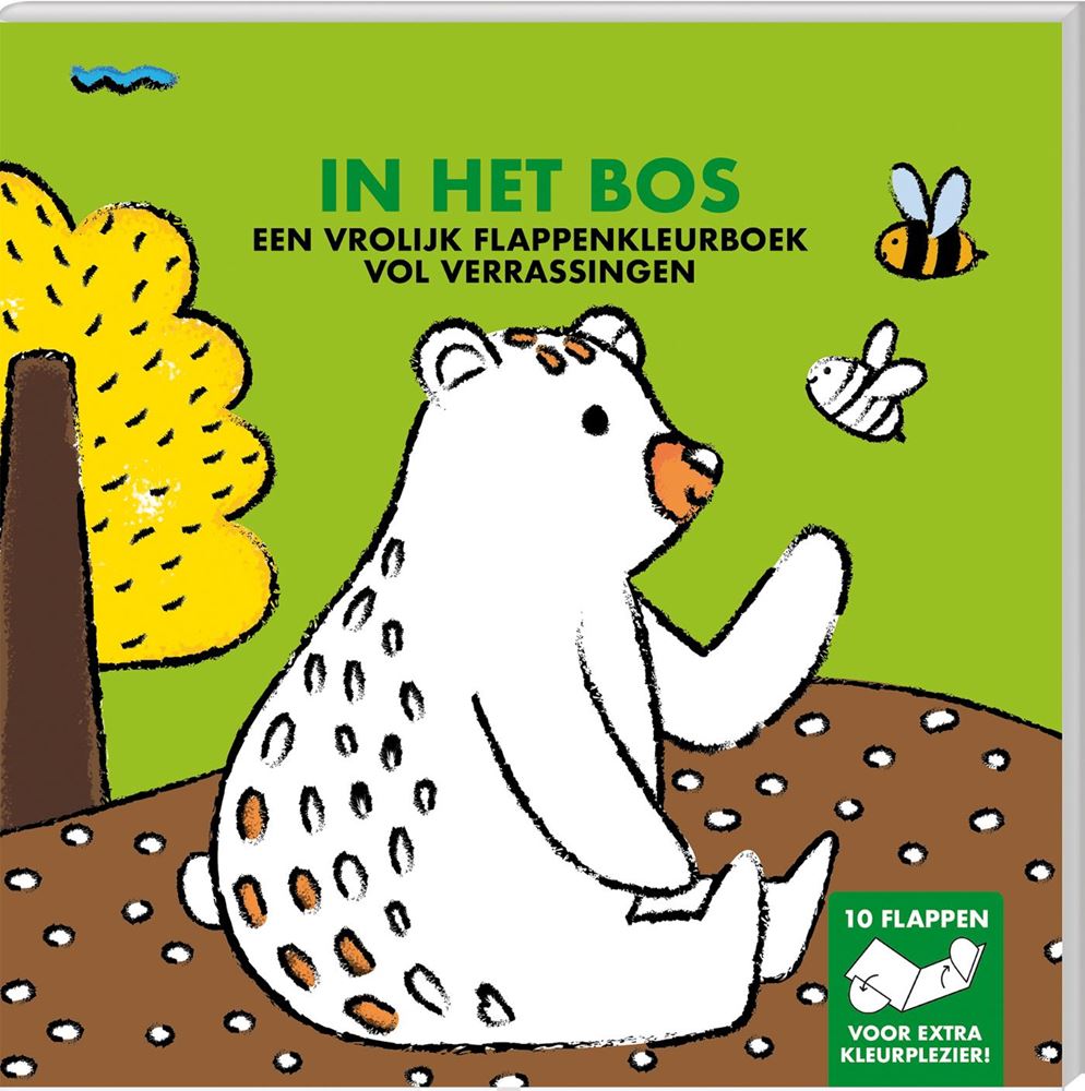 Flappenkleurboek - in het bos 3+