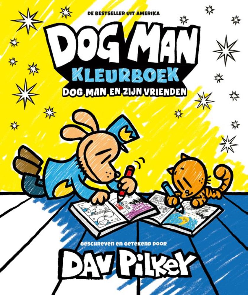 Wpg uitgevers dog man kleurboek 4+