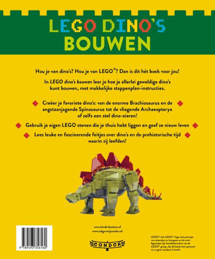 Lego dino's bouwen 7+