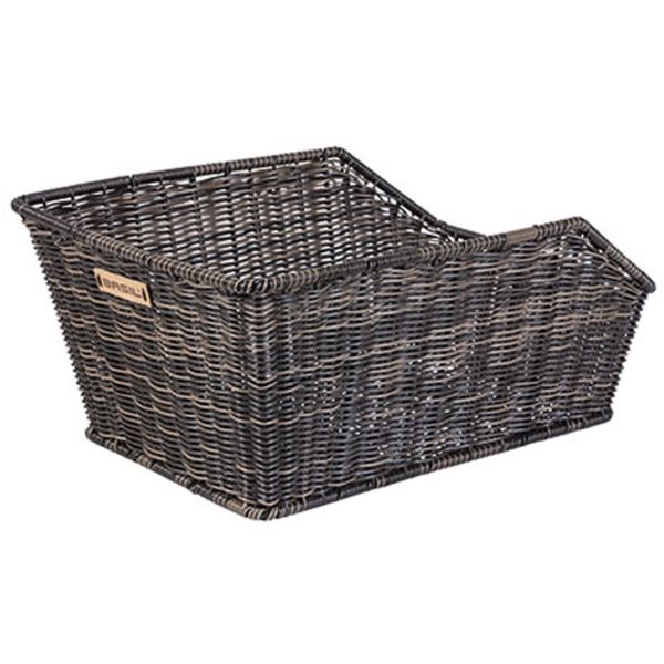 Basil Cento Rattan Look WSL - fietsmand - achterop - inclusief Basil WSL systeem - bruin