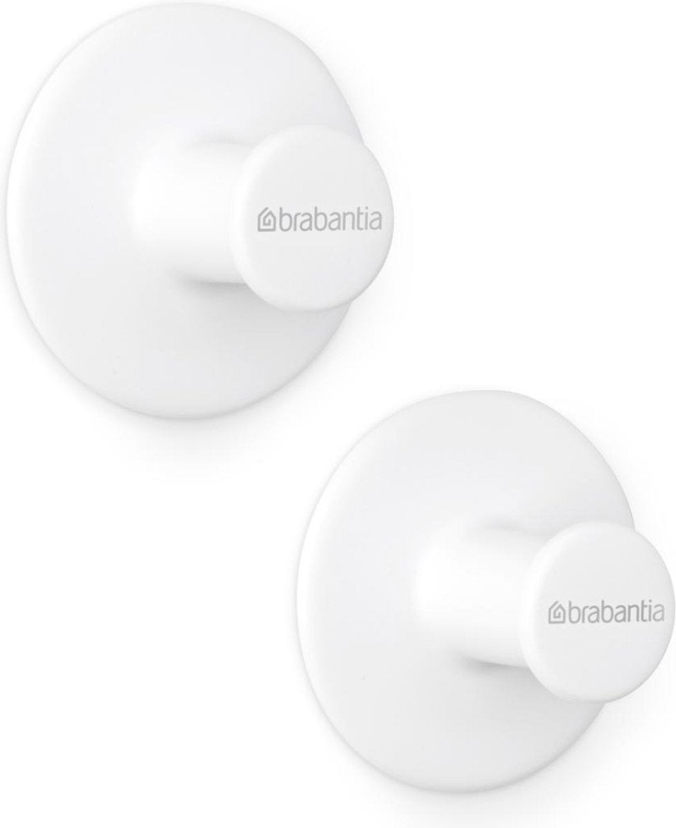 Brabantia renew handdoekhaakjes, set van 2 - wit