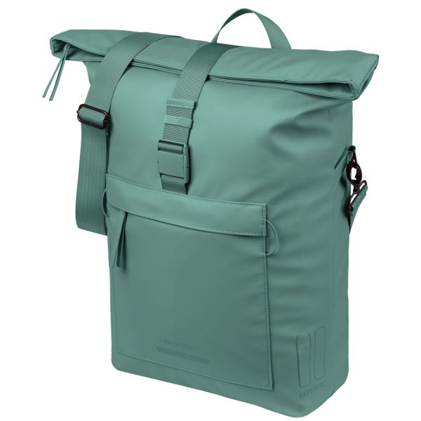 Basil b.v. fietsschoudertas basil brooklyn mik 17l 14 x 32 x 40 cm - groen