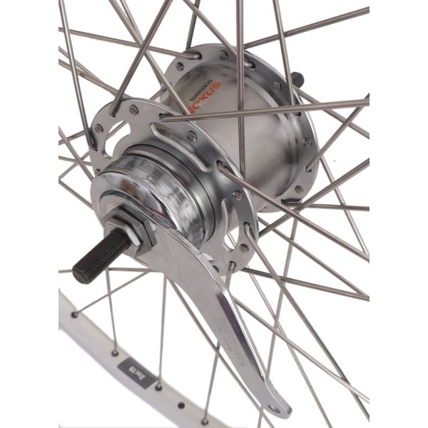 Shimano achterwiel 28 622 x 19c ryde zac19 velg met nexus 7 remnaaf - zilver