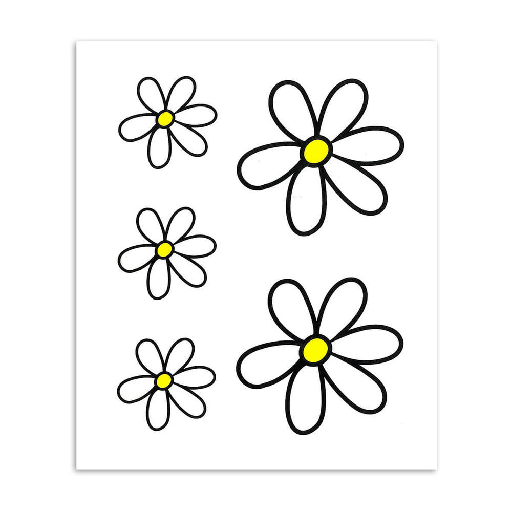 Jeu d'autocollants marguerite ordinaire M