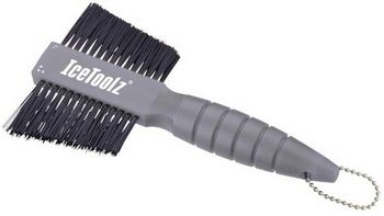 Brosse de nettoyage IceToolz C121 2 voies pour cassette