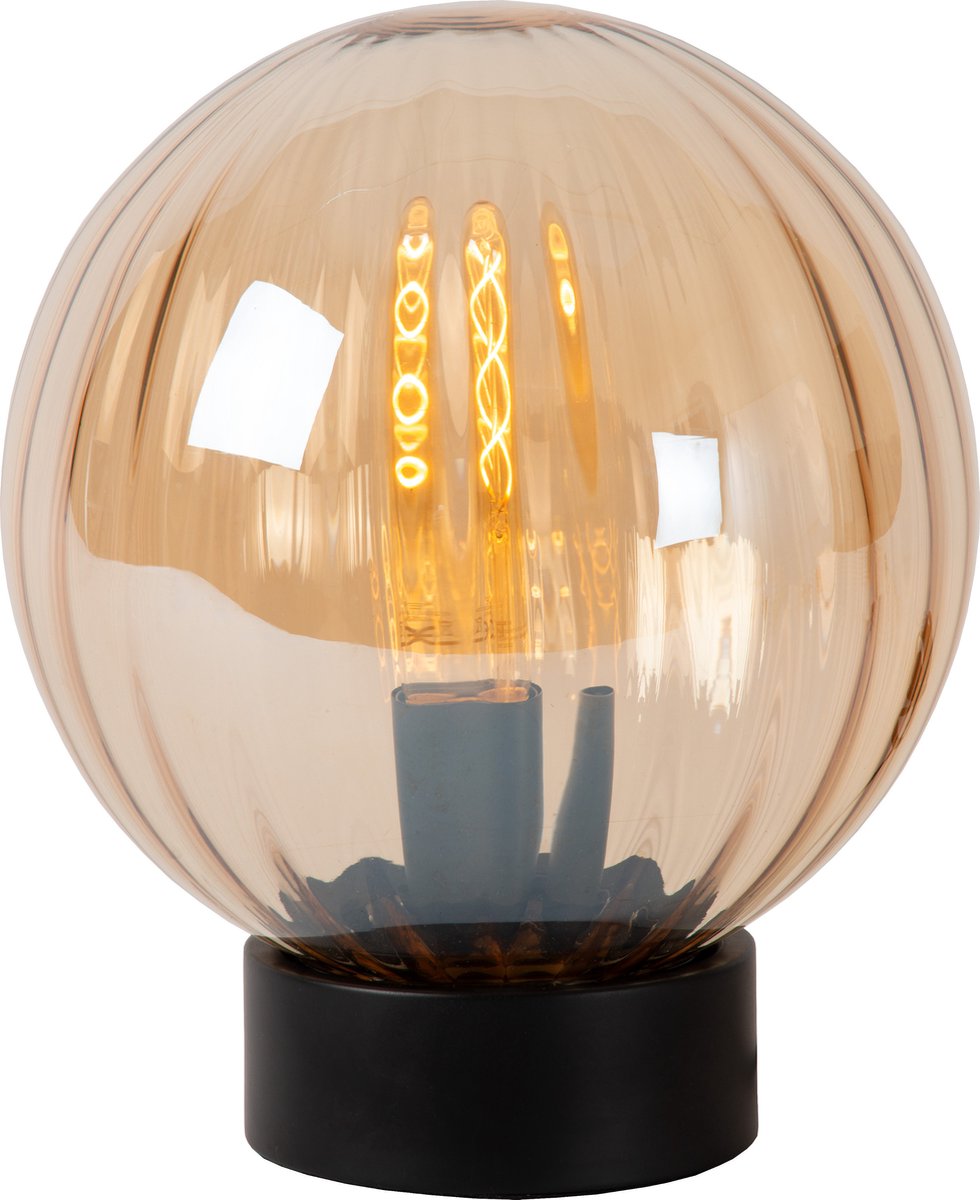 Lucide monsaraz - tafellamp - ø 25 cm - 1xe27 - amber