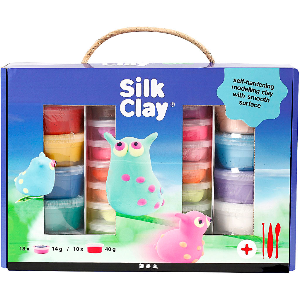 Silk Clay - Silk Clay - kleiset 18 x 14 gram 10 x 40 gram 31-delig