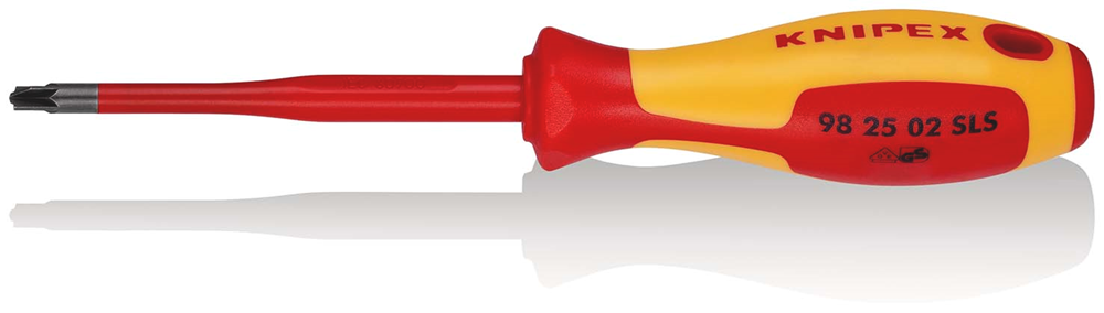 Knipex schroevendraaier (slim) plus-minus pz2 (rood geel)