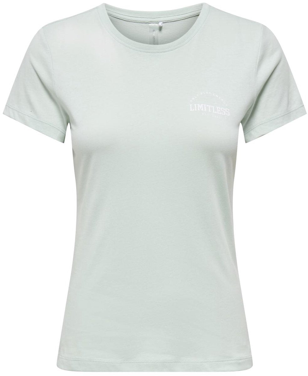 Only play cava life dames fitness t-shirt 15370927-surf - kleur groen - maat l